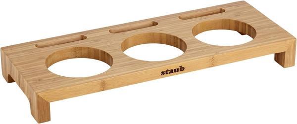 Staub Ahşap 3'Lü Mini Tencere Standı - Image 1