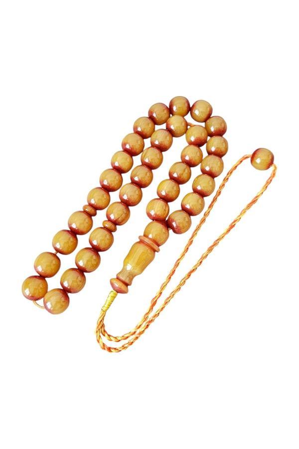 Leblebi Tesbih Osmanlı Benzetme Sıkma Kehribar Tesbih Lt1219 - Image 1