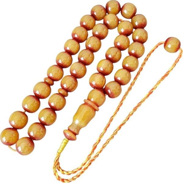 Leblebi Tesbih Osmanlı Benzetme Sıkma Kehribar Tesbih Lt1219 - Image 1