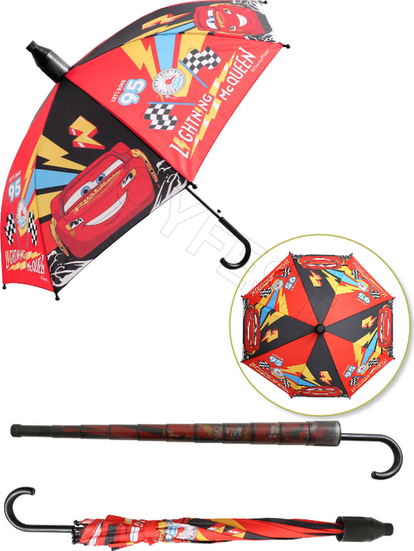 Cars Buddy Arabalar PVC Koruma Kılıflı Çocuk Şemsiyesi - 3 - 12 Yaş Arası Çap : 85 cm - Image 1