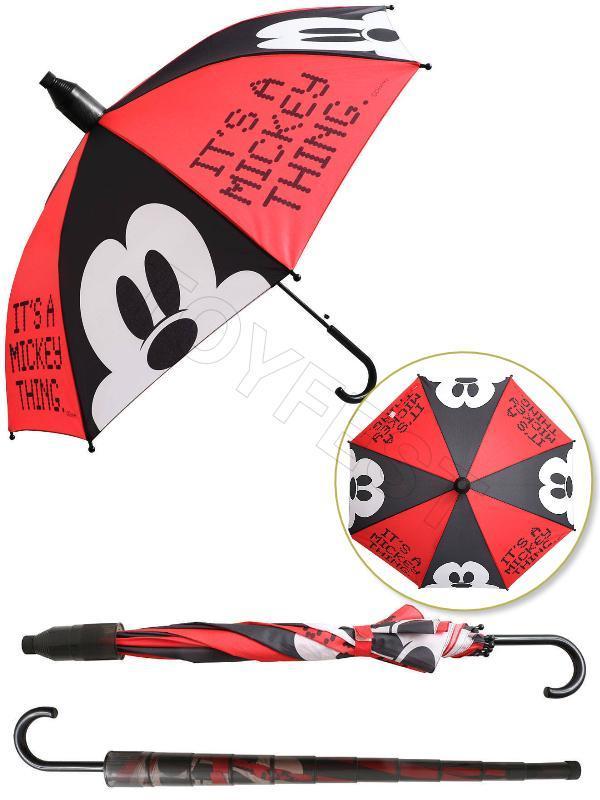 Mickey Mouse by Mickey PVC Koruma Kılıflı Çocuk Şemsiyesi - 3 - 12 Yaş Arası Çap : 85 cm - Image 1
