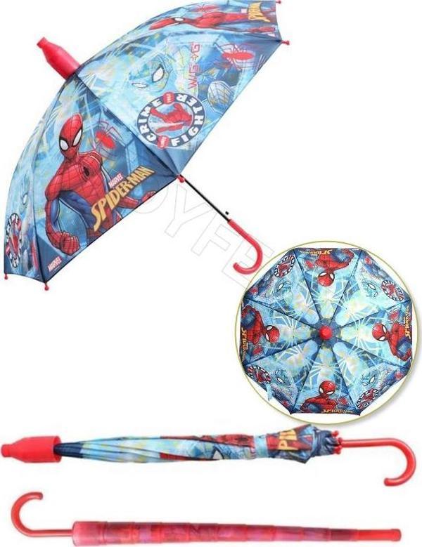 Spiderman Crime Fighter PVC Koruma Kılıflı Çocuk Şemsiyesi - 3 - 12 Yaş Arası Çap : 85 cm - Image 1