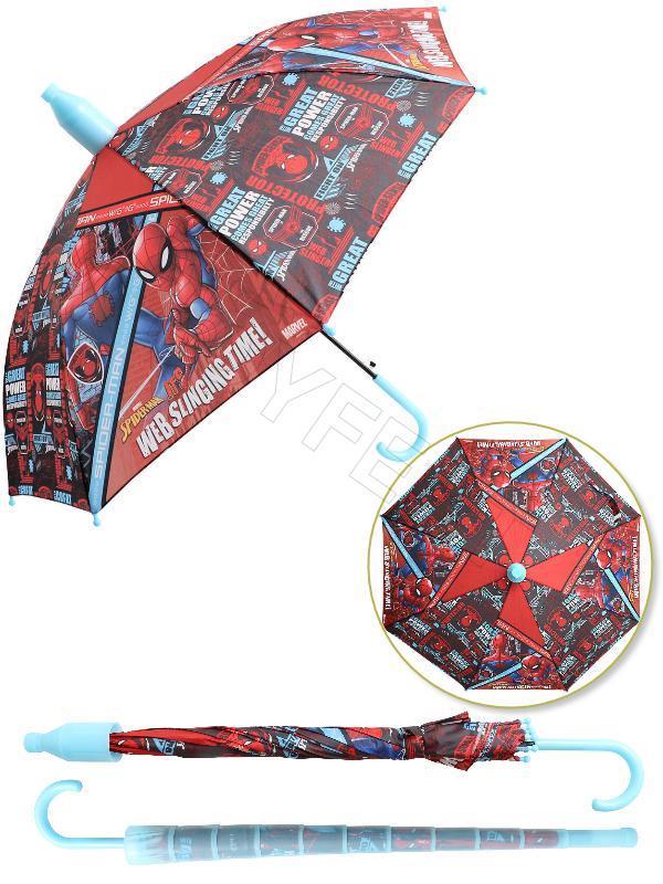 Spiderman Web Slinging Time PVC Koruma Kılıflı Çocuk Şemsiyesi - 3 - 12 Yaş Arası Çap : 85 cm - Image 1