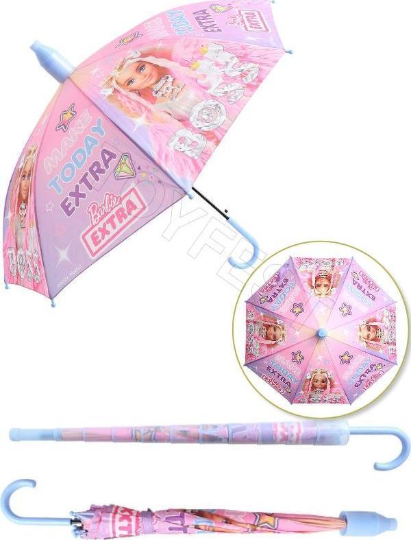 Barbie Extra Boss PVC Koruma Kılıflı Çocuk Şemsiyesi - 3 - 12 Yaş Arası Çap : 85 cm - Image 1