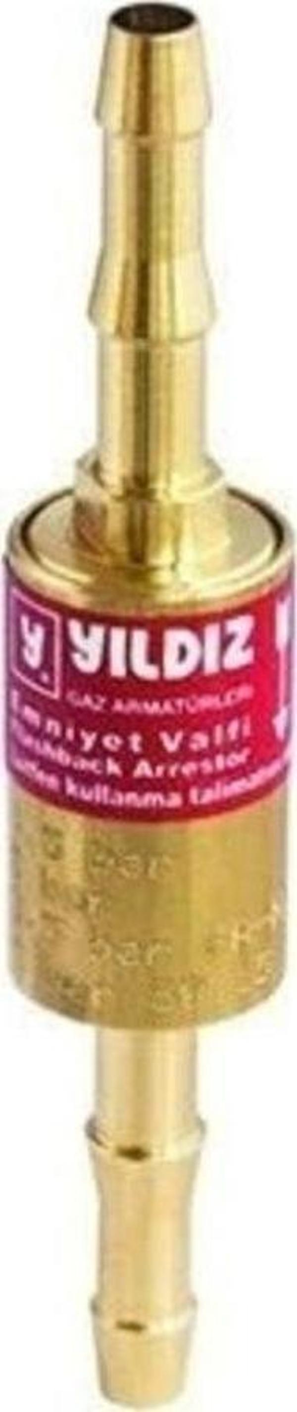 Yıldız Gaz Armatürleri 1018 Hortum Arası Alev Emniyet Valfi Yanıcı Gaz - Image 1