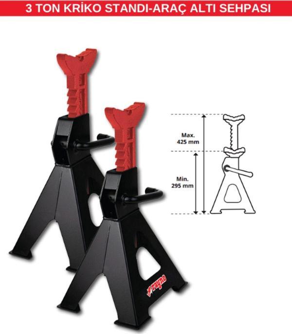 Rayno 3 Ton Kriko Standı-Araç Altı Sehpası - Image 1