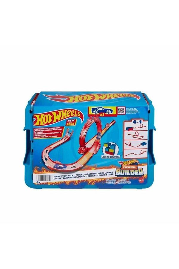HMC04 Hot Wheels Track Builder Alev Temalı Akrobasi Seti - Image 1