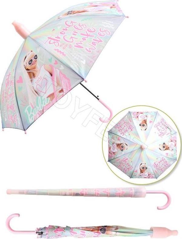 Strong Girl PVC Koruma Kılıflı Çocuk Şemsiyesi - 3 - 12 Yaş Arası Çap : 85 cm - Image 1