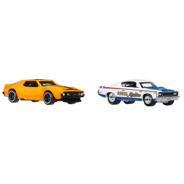 1:64 Hot Wheels Premium Car Culture 2'li 71 Amc Javelin Ve Amc Rebel Machine - Image 1