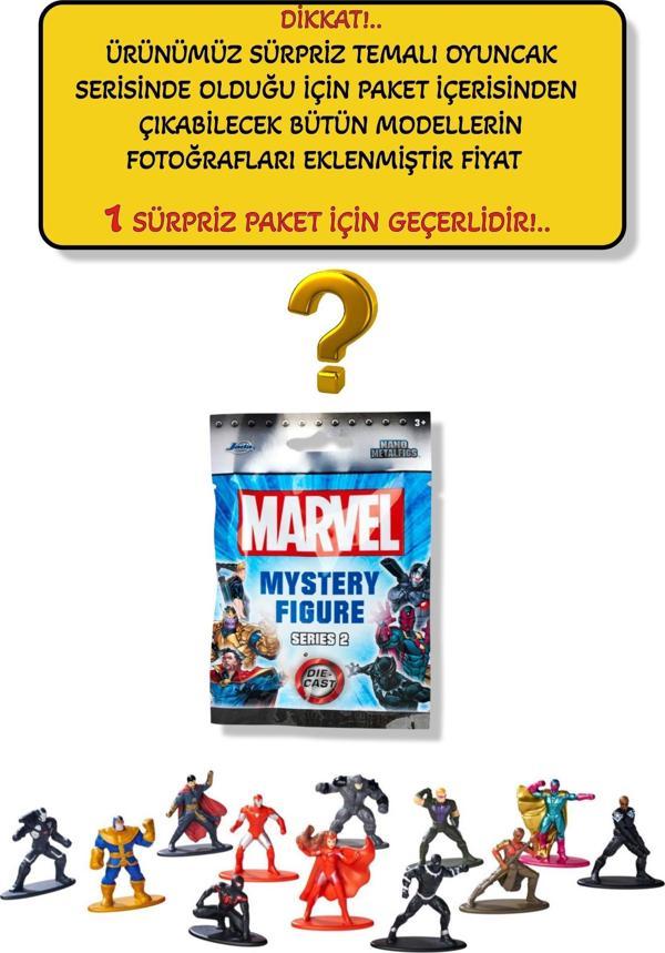 Marvel Nano Metalfigs Sürpriz Paket – 1 Figür Çıkıyor, Koleksiyonluk Marvel Oyuncağı - 4 CM - Image 1