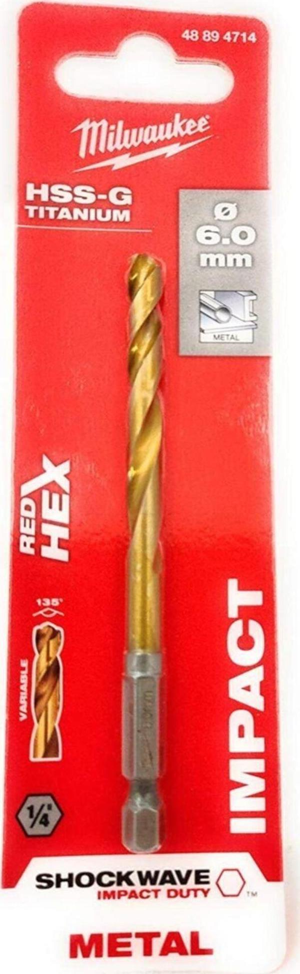 Milwaukee Hss-G Hex Girişli Metal Matkap Ucu 6X105Mm - Image 1