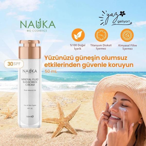 MINERAL FLUID SUNSCREEN CREAM / MİNERAL FİLTRELİ DOĞAL GÜNEŞ KREMİ - Image 1