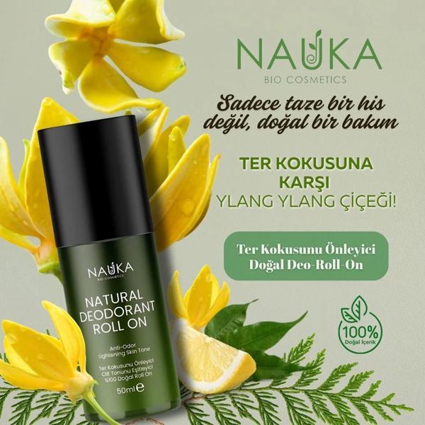NATURAL DEODORANT ROLL ON YLANG YLAN & CEDAR & LEMON - Image 1