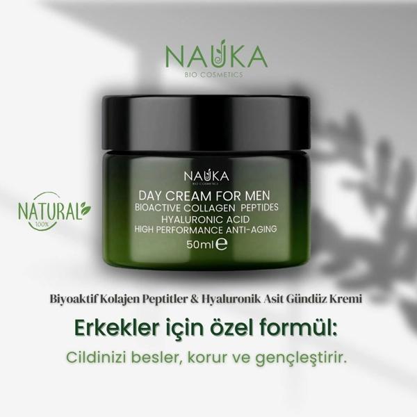 BIOACTIVE COLLAGEN PEPTIDES & HYALURONIC ACID DAY CREAM FOR MEN - Image 1