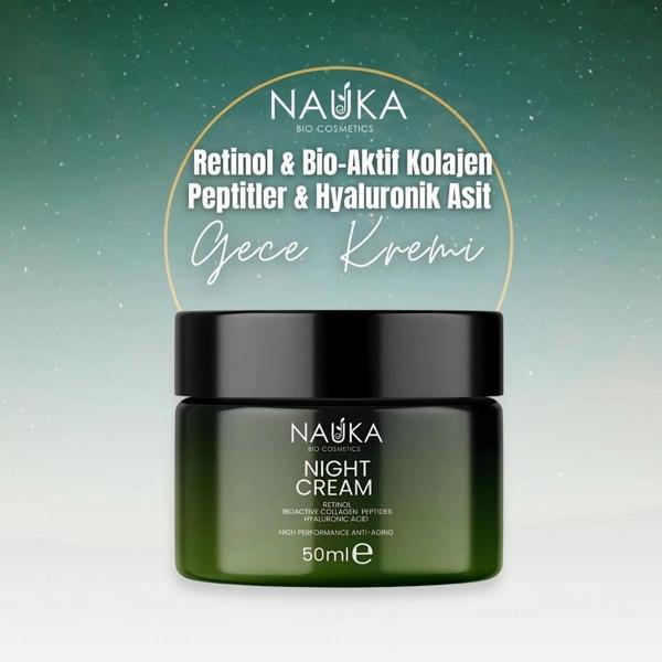 RETINOL& BIOACTIVE COLLAGEN PEPTIDES & HYALURONIC ACID NIGHT CREAM - Image 1