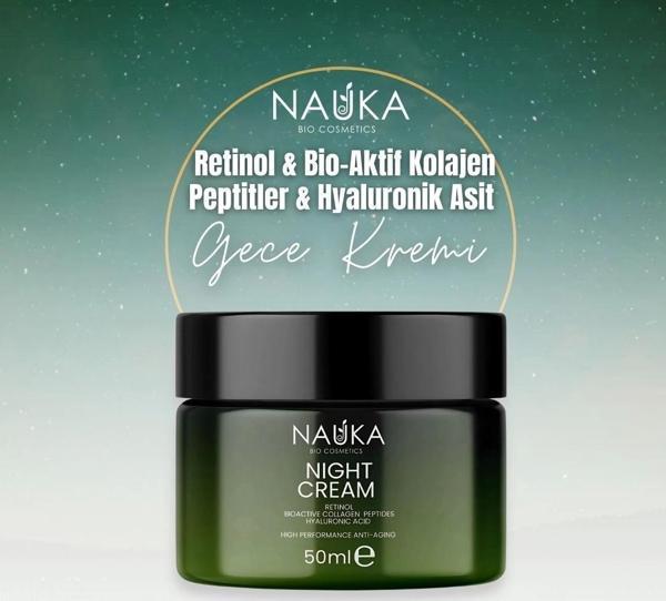 RETINOL& BIOACTIVE COLLAGEN PEPTIDES & HYALURONIC ACID NIGHT CREAM - Image 1