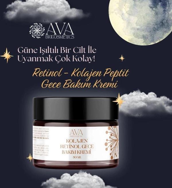Ava Doğal Retinol - Kolajen Peptit Gece Bakım Kremi - Image 1