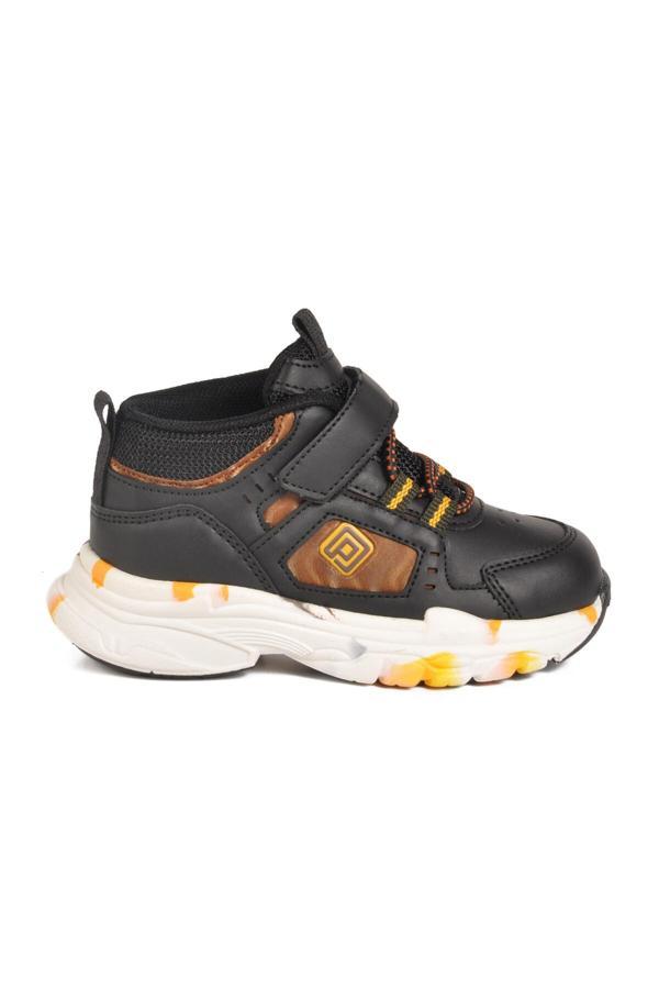 Siyah Cırtlı Hafif Unisex Bebek Spor Ayakkabı 2063 B - Image 1