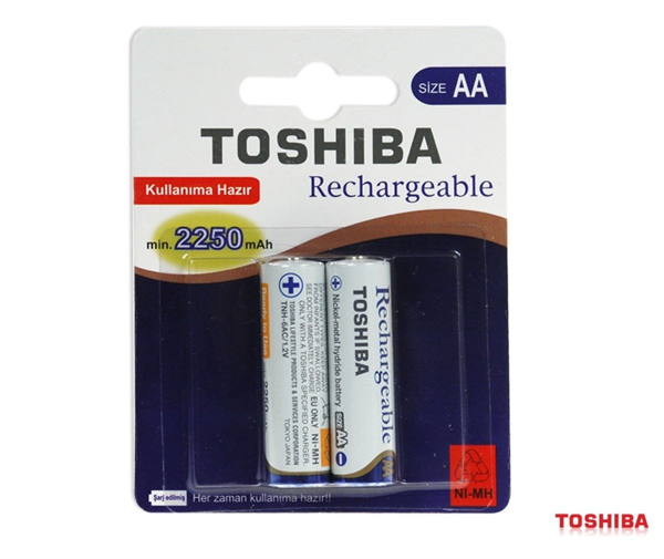 TOSHIBA KALEM PİL (2250 mAH şarjlı) - Image 1