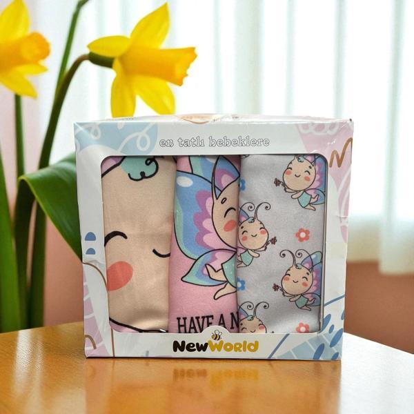 BASKILI ÜÇLÜ MAMA ÖNLÜĞÜ Fuşya - Image 1