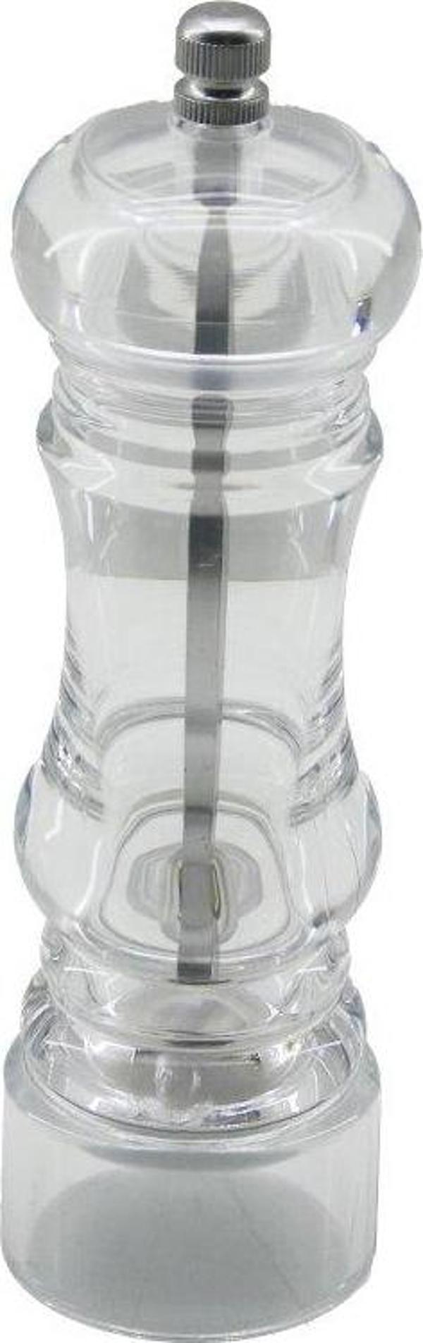 KÜÇÜK AKRİLİK ŞEFFAF MİKA KRİSTAL PLASTİK BAHARAT ÖĞÜTÜCÜ ÇAP: 5CM Y: 17.5CM (2818) - Image 1