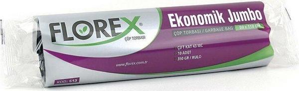 20 ADET FLOREX-513 EKO JUMBO 80X110CM ÇÖP TORBASI (2818) - Image 1