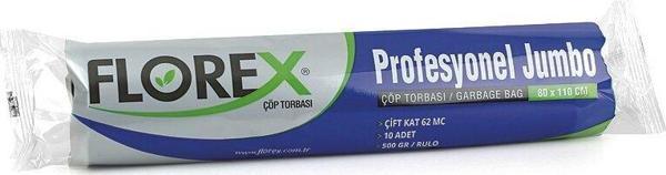 20 ADET FLOREX-515 PROFESYONEL JUMBO 10PCS 80X110CM.ÇÖP TORBA (2818) - Image 1