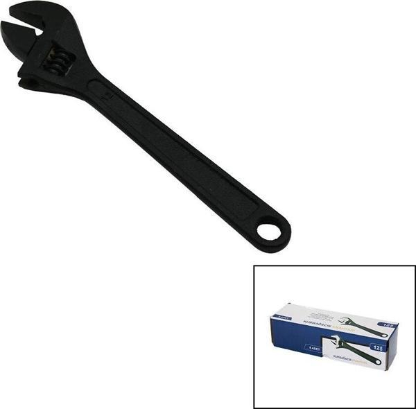 6 ADET SİYAH ÇELİK 12 İNÇ 300MM KURBAĞACIK ANAHTAR CHROME VANADİUM (2818) - Image 1