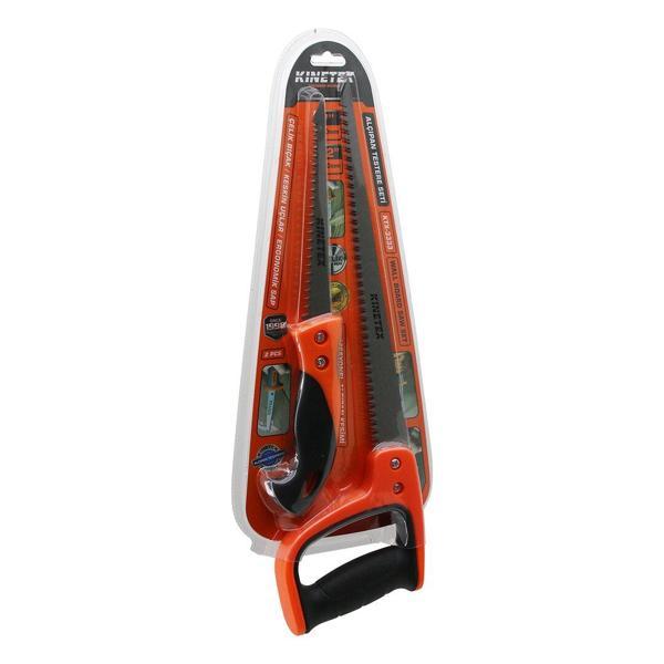 2 PCS ALÇIPAN TESTERE SET PROFESYONEL 7 İNÇ- 170MM - 12 İNÇ- 300MM ÇELİK BIÇAK - ERGONOMİK SAP (2818) - Image 1