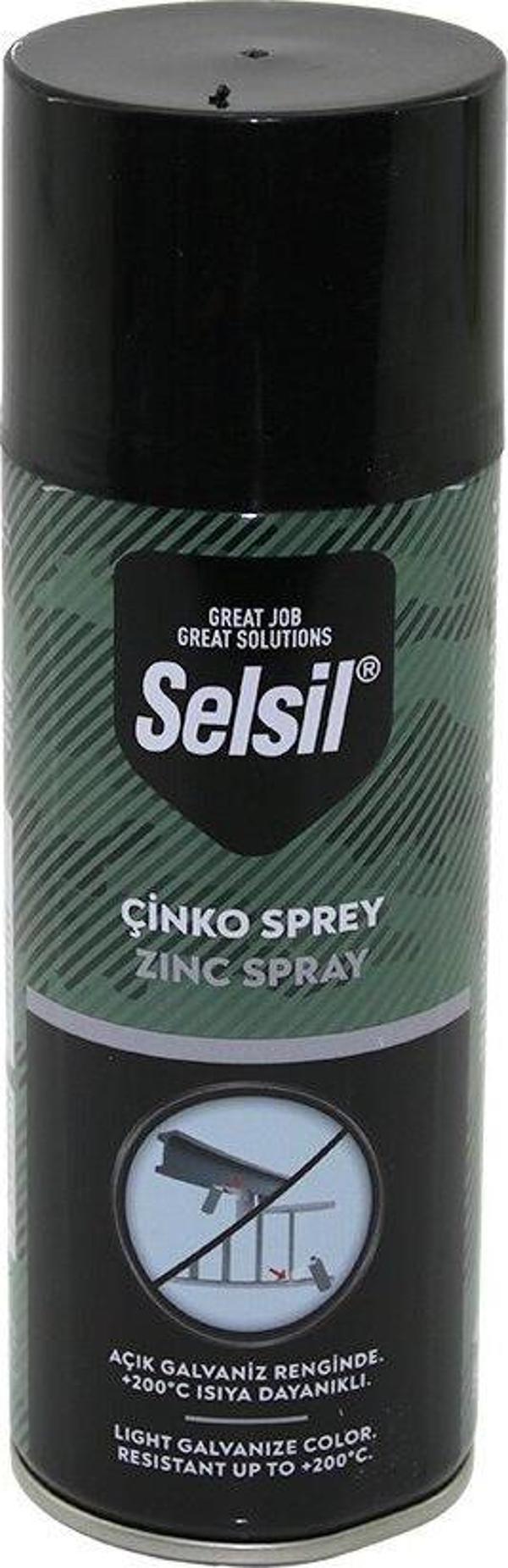 SELSİL TAB-442 ÇİNKO=AÇIK GALVANİZ RENK SPREY BOYA 400ML (2818) - Image 1