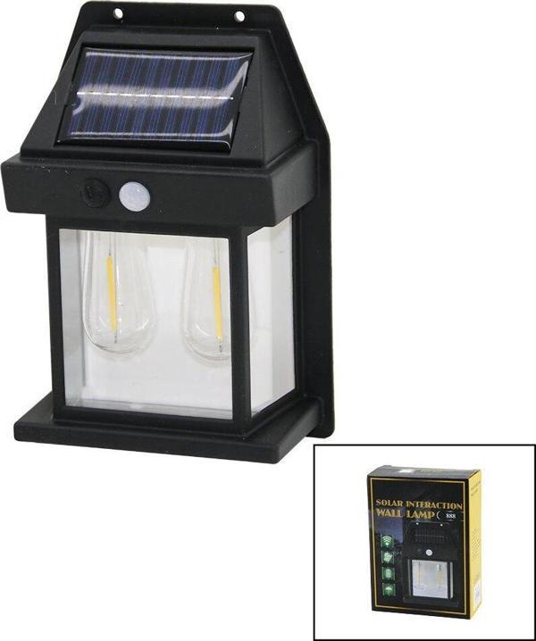 2 LAMBA SOLAR - SENSÖRLÜ APLİK DUVAR LAMBASI DIŞ MEKAN 5.5V - 1W - 1800mAh (2818) - Image 1