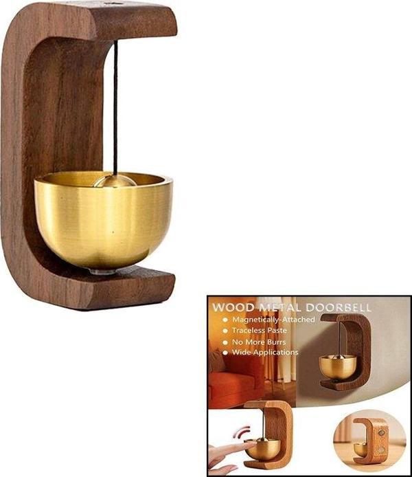 MIKNATISLI DEPREM ZİLİ - METAL DEKORATİF KAPI - DOLAP ZİLİ (2818) - Image 1