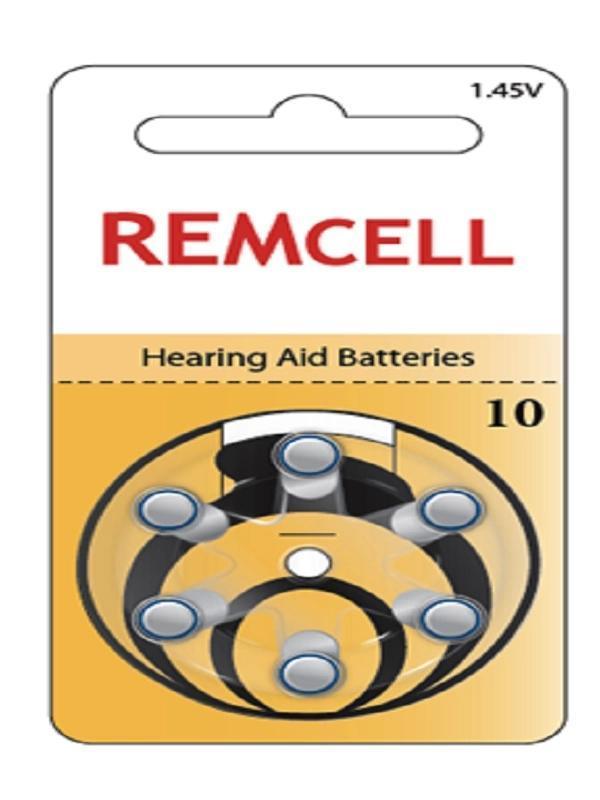 Remcell 10 Numara İşitme Cihaz Pili Kulaklık Pili 6'lı Blister-1 PAKET - Image 1