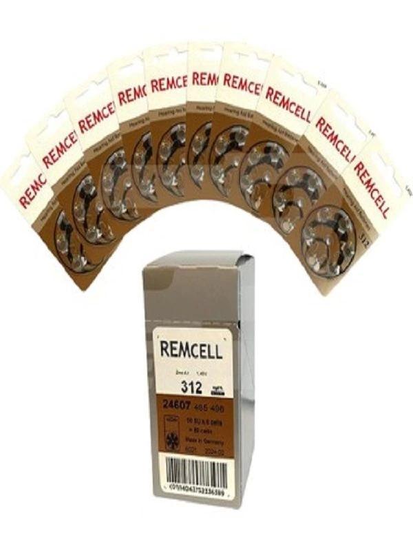 Remcell 312 Numara İşitme Cihaz Pili Kulaklık Pili 6'lı Blister-10 PAKET - Image 1