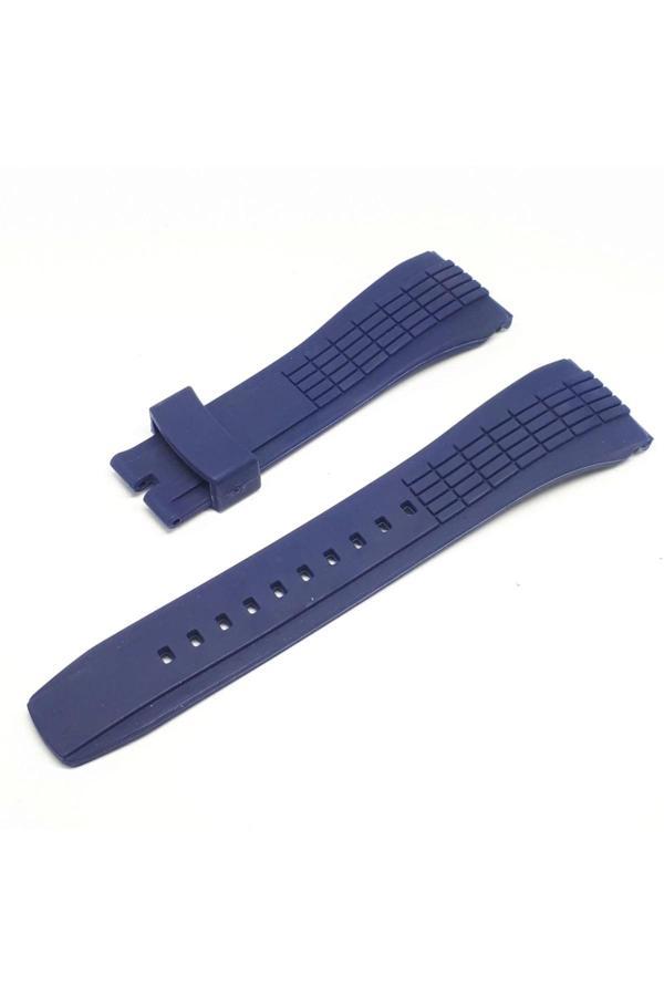 Seiko Velatura Uyumlu Slikon Saat Kordonu - LACİVERT - Image 1