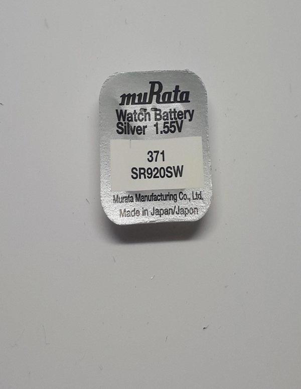 Murata Sony 371 SR920SW 1,55V Saat Pili - 1 ADET - Image 1