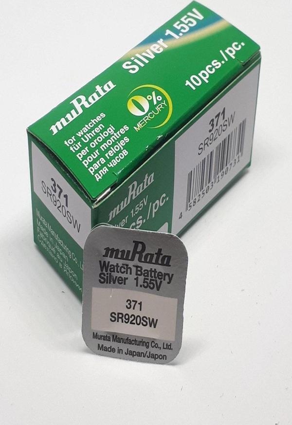 Murata Sony 371 SR920SW 1,55V Saat Pili - 10 ADET - Image 1