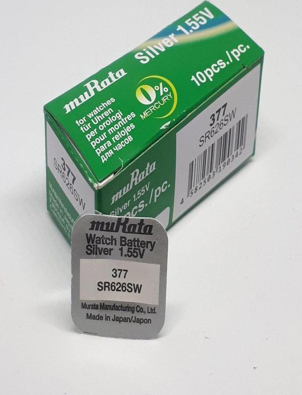 Murata Sony 377 SR626SW 1,55V Saat Pili - 10 ADET - Image 1