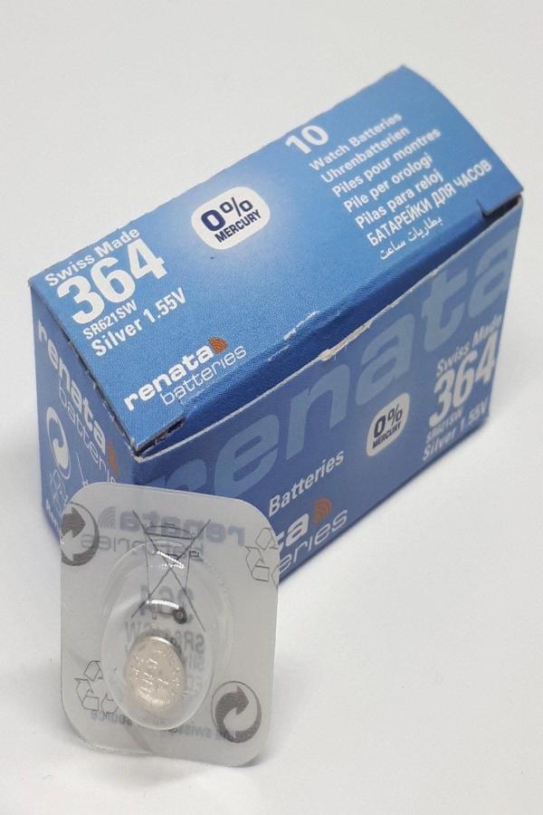 Renata 364 SR621SW 1,55V Saat Pili - 10 ADET - Image 1