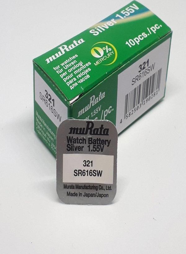 Murata Sony 321 SR616SW 1,55V Saat Pili - 10 ADET - Image 1