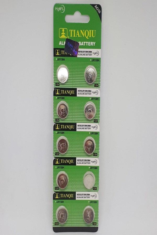 Tianqiu Ag10-Lr1130-389 1,55V Saat Pili - 10 ADET - Image 1