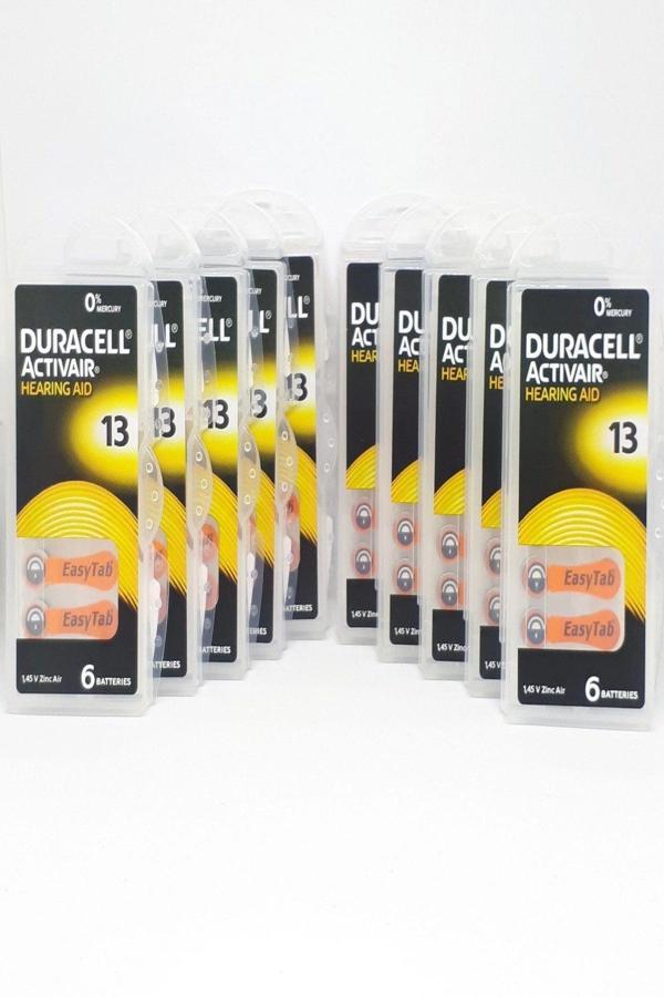 Duracell 13 Numara İşitme Cihaz Pili Kulaklık Pili 6'lı*10 Paket - Image 1