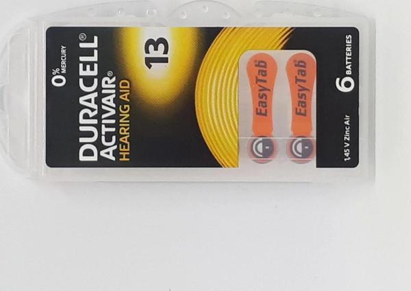 Duracell 13 Numara İşitme Cihaz Pili Kulaklık Pili 6'lı - Image 1