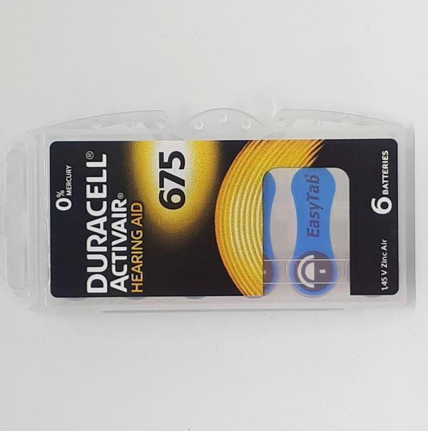 Duracell 675 Numara İşitme Cihaz Pili Kulaklık Pili 6'lı - Image 1
