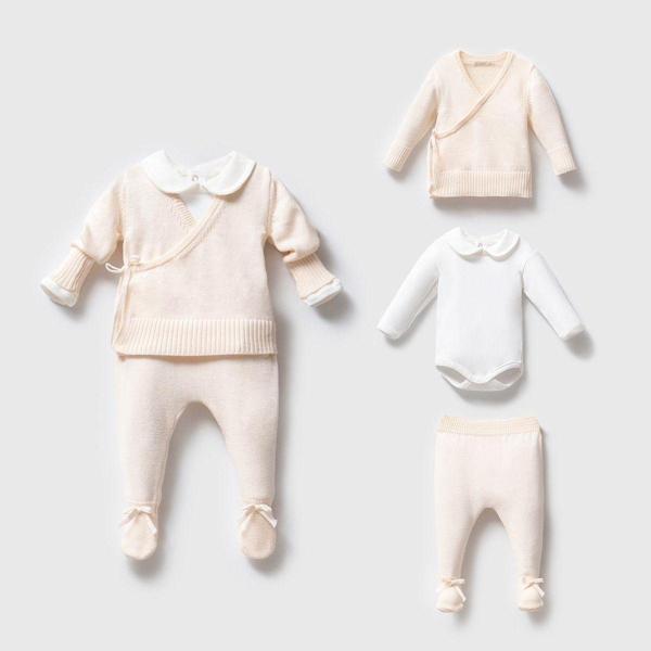 Nipperland Kız Bebek Kruvaze Body-Ceket-Pantolon Takım - Image 1