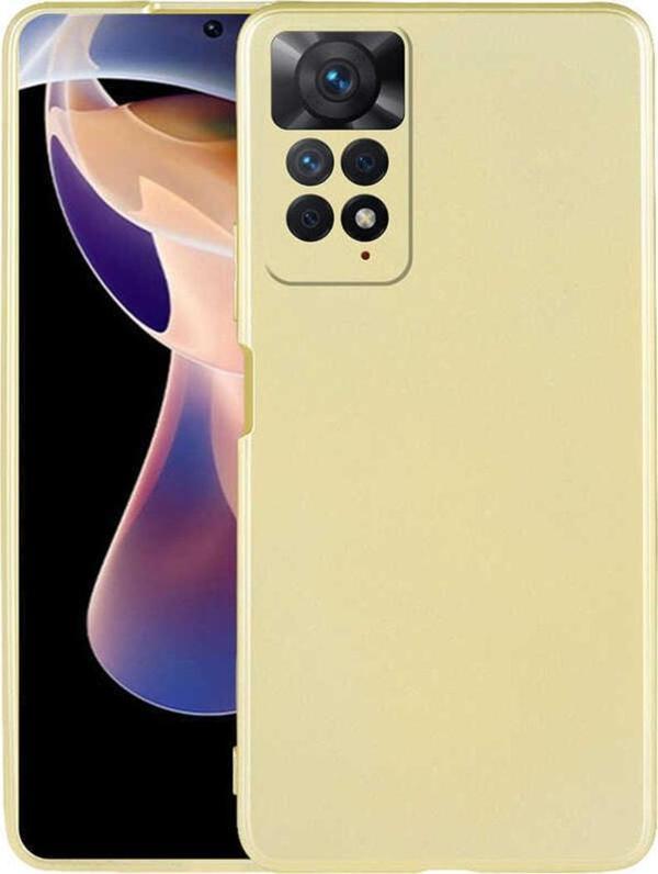 Coverzone Xiaomi Redmi Note 11 Ile Uyumlu Kılıf Premier Silikon Kapak Gold - Image 1