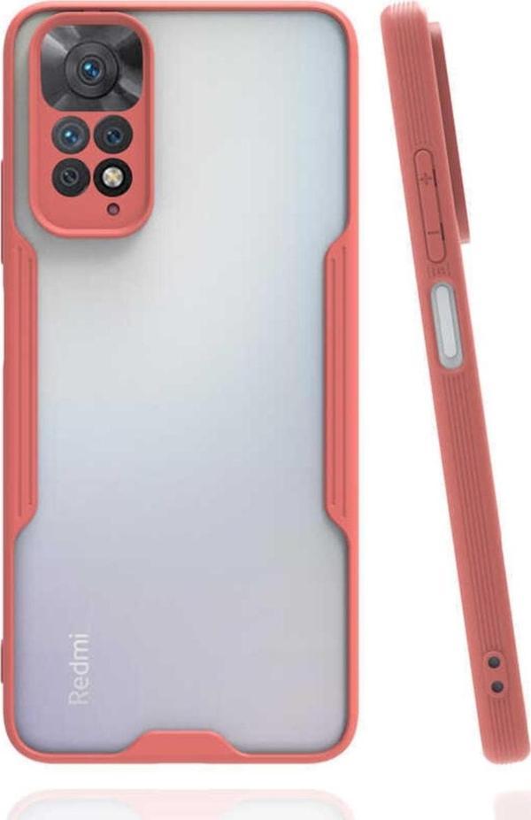 Coverzone Xiaomi Redmi Note 11 Ile Uyumlu Kılıf Renkli Kenar Perfe Tpu Silikon Pembe - Image 1