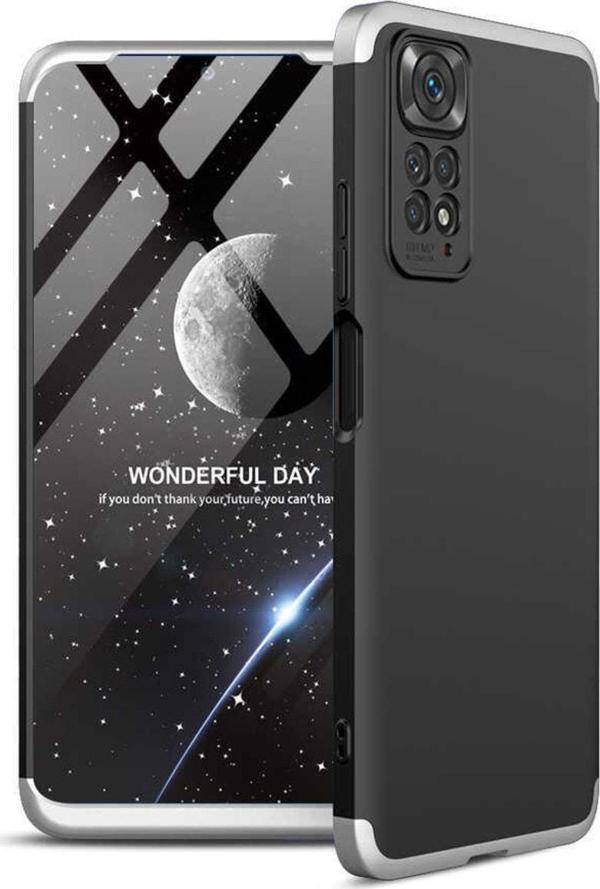 Coverzone Xiaomi Redmi Note 11 Ile Uyumlu Kılıf Soft Hard Koruma Ays Siyah-gri - Image 1