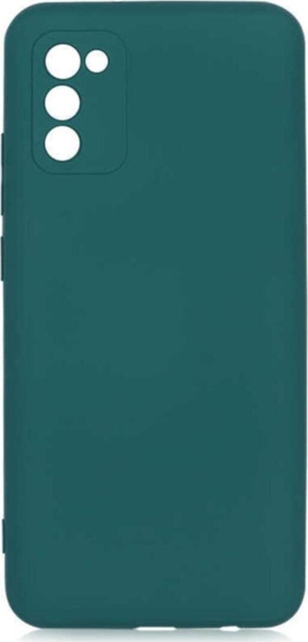 Coverzone Galaxy A02s Kılıf Delux Silkytermoplastik Kılıf Koyu Yeşil - Image 1