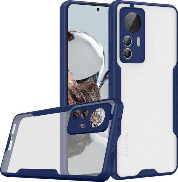 Coverzone Xiaomi Mi 12t Ile Uyumlu Kılıf Pastel Renkli Kenar Perfe Tpu Mat Yüzeyli Silikon Kılıf Lacivert - Image 1